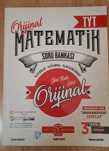orijinal yayınları tyt matematik soru bankası 