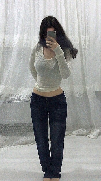 Düşük bel vintage pantolon
