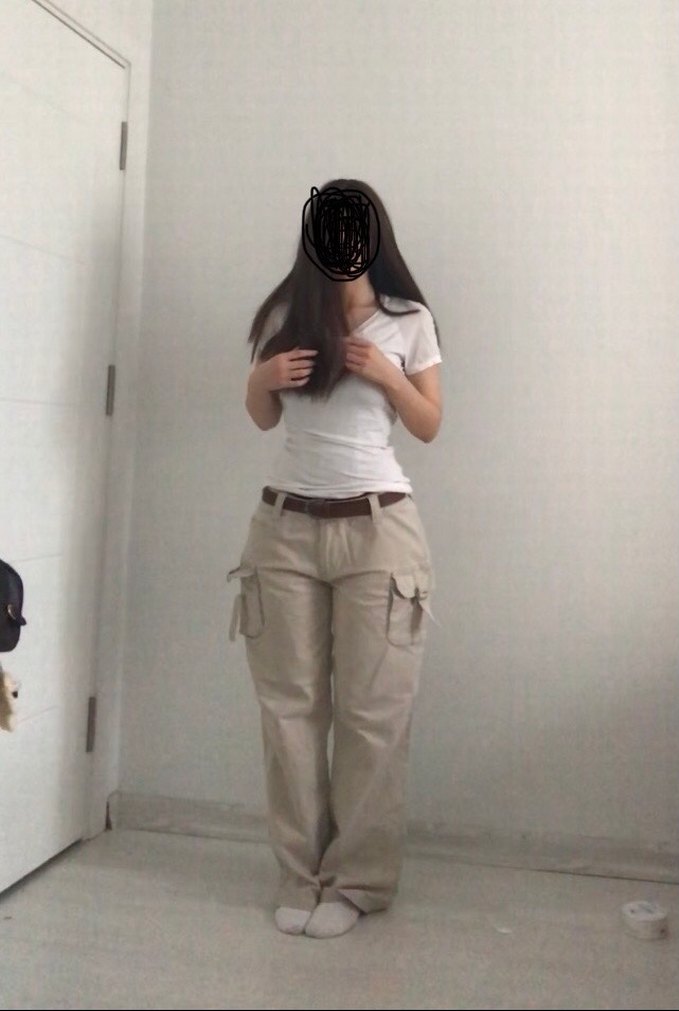 Vintage düşük ben kargo pantolon - Görsel 3