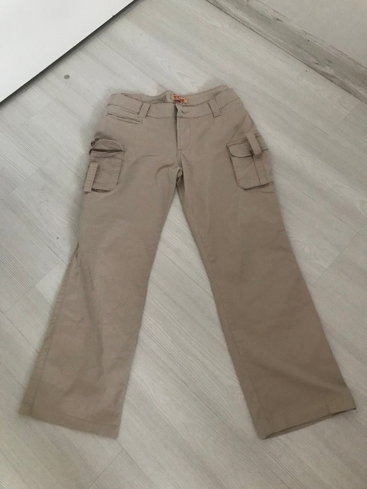 Vintage düşük ben kargo pantolon - Görsel 5