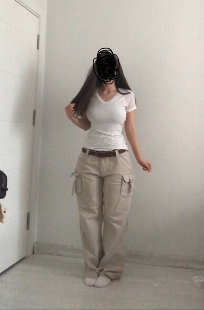 Vintage düşük ben kargo pantolon - Görsel 4