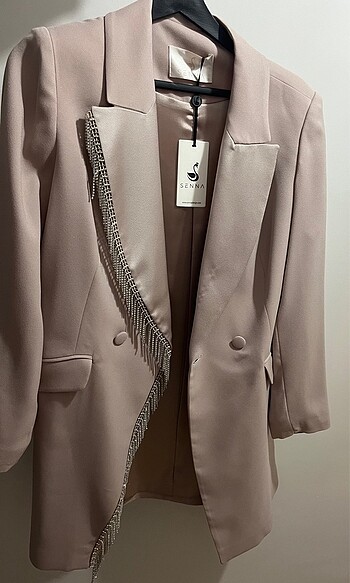 Senna design taşlı kadın blazer
