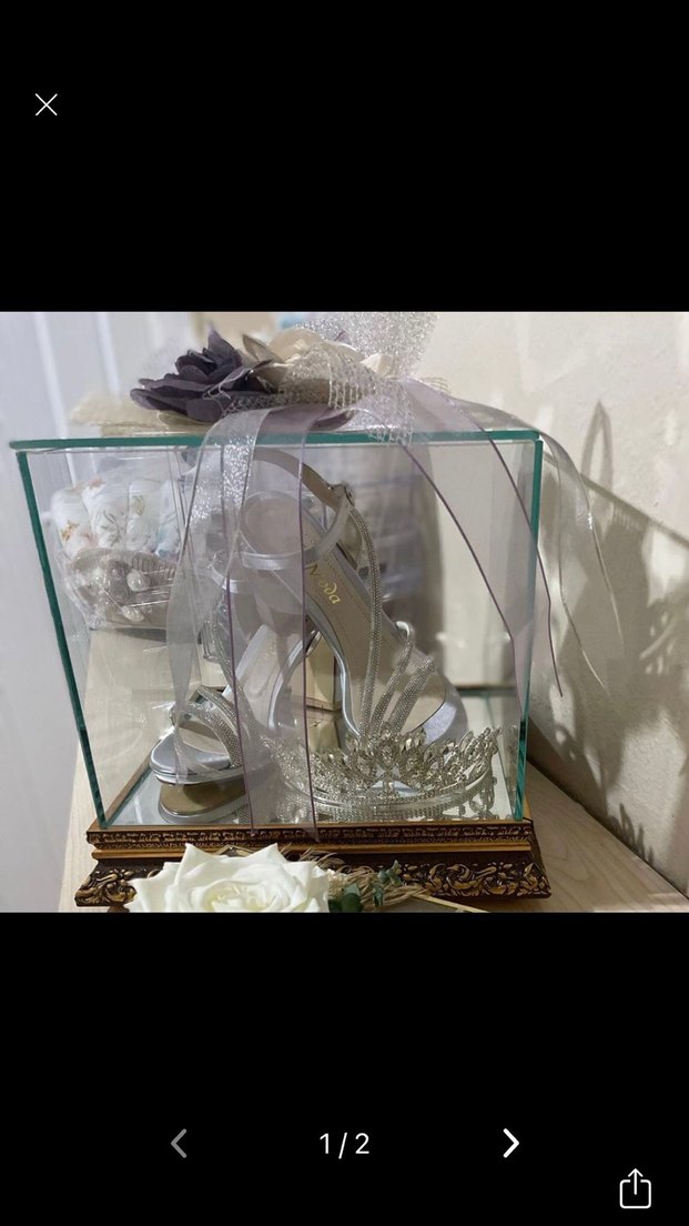 Altın Renkli Parlak Makyaj Organizeri - Görsel 2