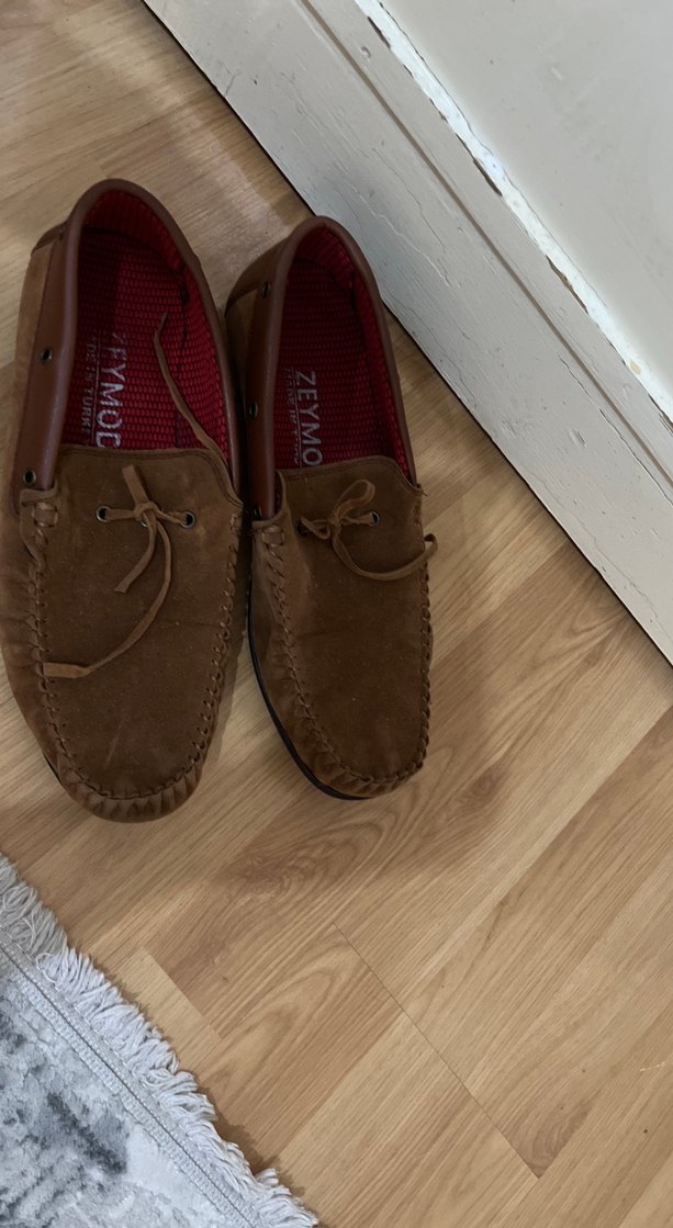 Kahverengi Süet Erkek Loafer Ayakkabı - Görsel 3