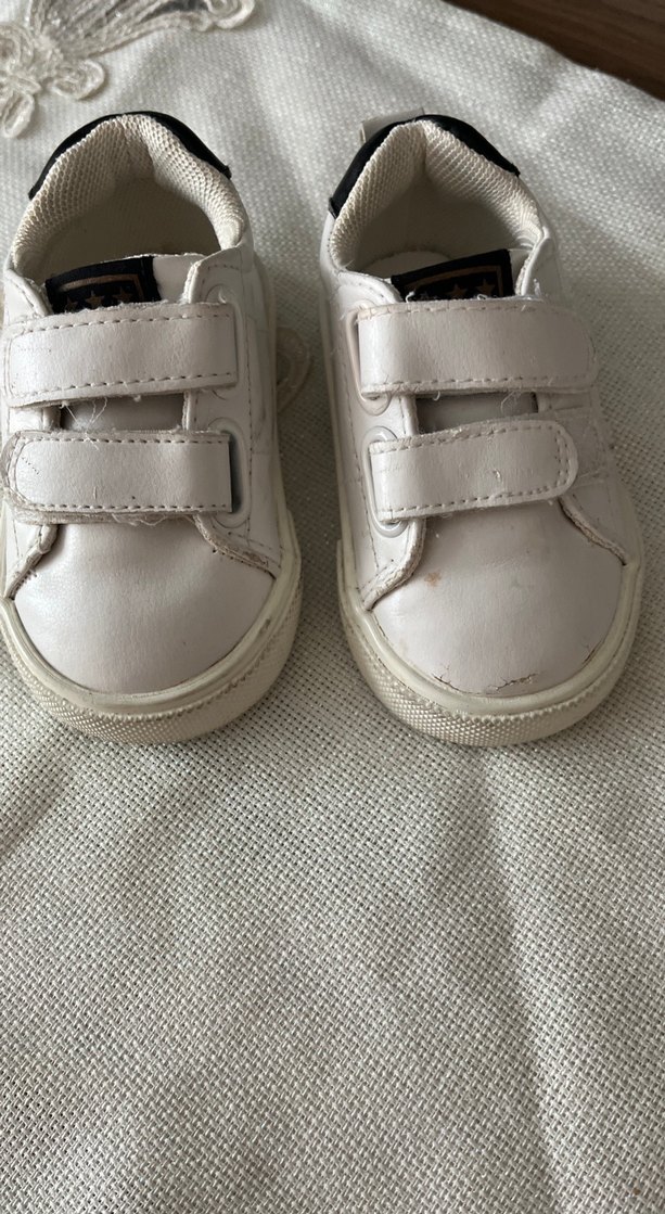 Beyaz Erkek Çocuk Cırt Cırtlı Spor Ayakkabı - Görsel 2