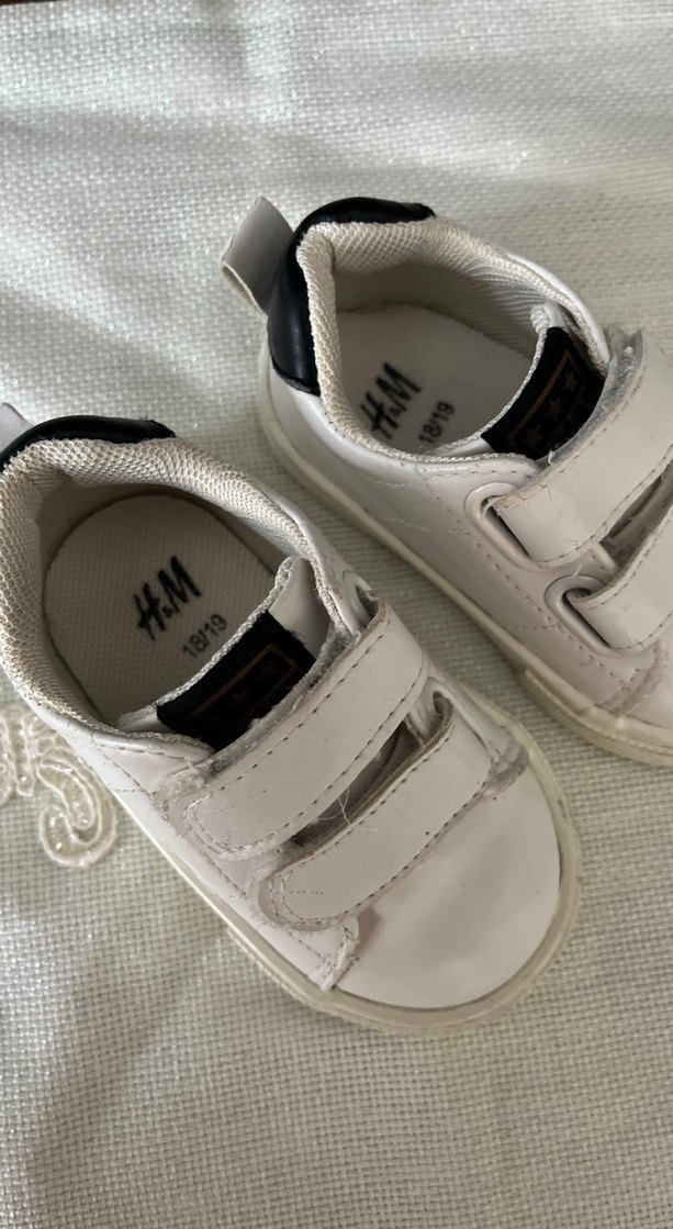 Beyaz Erkek Çocuk Cırt Cırtlı Spor Ayakkabı - Görsel 3