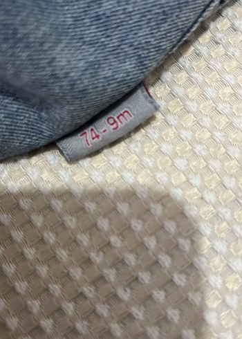 Nakışlı Mavi Erkek Kot Tulum - Görsel 3