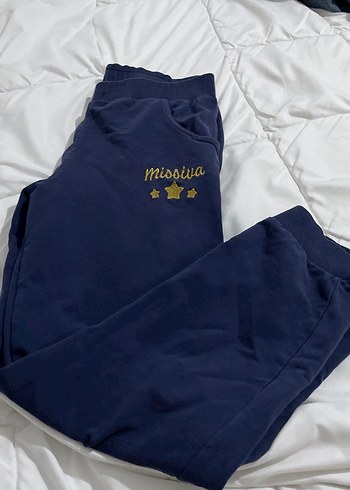 Kız Çocuk Mavi Nakışlı Fermuarlı Sweatshirt - Görsel 3