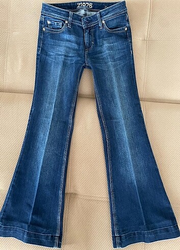 Zara düşük bel flare jean