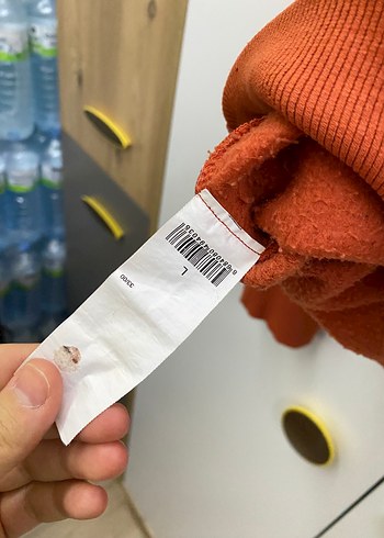 l Beden kahverengi Renk Mavi Baskılı Kapüşonlu Kadın Sweatshirt