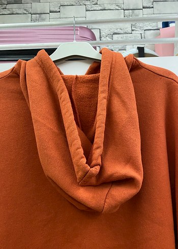 l Beden Mavi Baskılı Kapüşonlu Kadın Sweatshirt