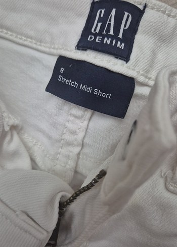 Kız Çocuk Beyaz Pamuklu Şort GAP - Görsel 3