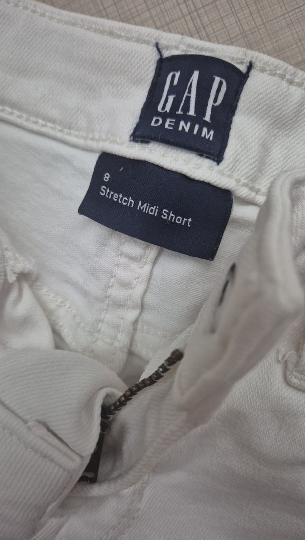 Kız Çocuk Beyaz Pamuklu Şort GAP - Görsel 3