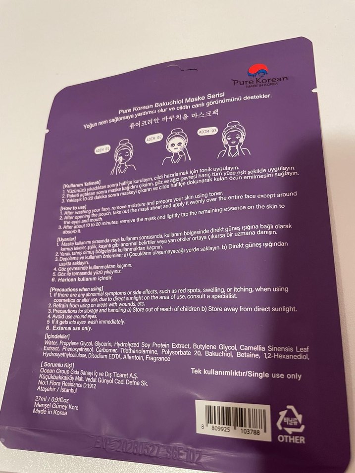 Pure Korean Bakuchiol Maske Paketi - Görsel 2