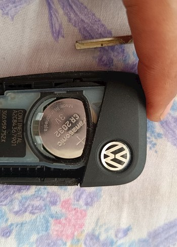 Volkswagen Siyah Anahtar Kılıfı CR2032 - Görsel 3