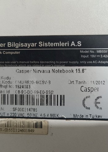 Casper Nirvana laptop - Görsel 9