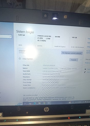 HP elitebook 14 inç laptop İ7 - Görsel 6