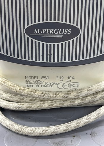 SUPERGLISS Ütü 1280W-1525W Model 1550 - Görsel 4