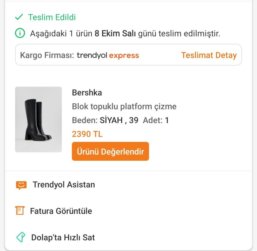 Bershka Siyah Blok Topuk Çizme - Görsel 5
