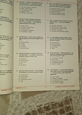 YKS Dil Grammar & Vocabulary Studies Kitabı - Görsel 3