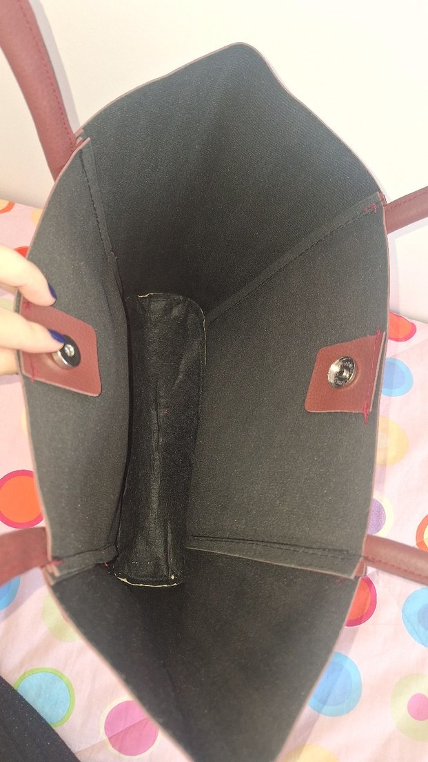 Bordo Deri Kadın Çanta - Görsel 4