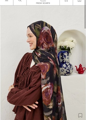 Fresh Scarf Summer Rose Şal