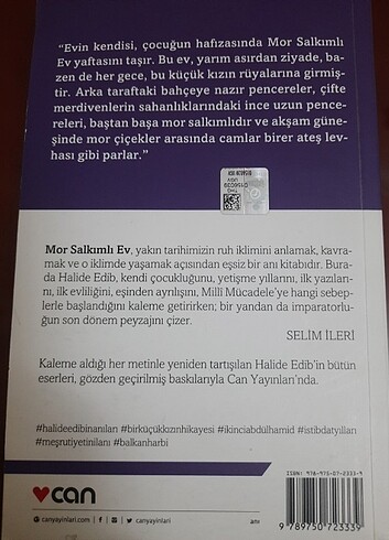 Mor Salkımlı Ev - Halide Edib Adıvar