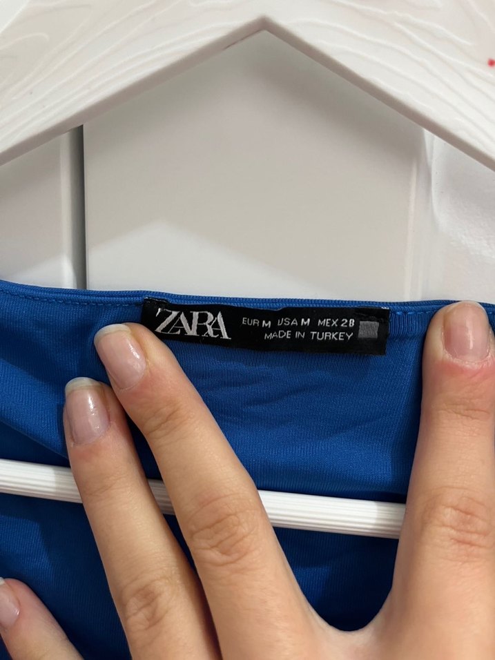 ZARA Lacivert Kolsuz Basic Atlet - Görsel 3