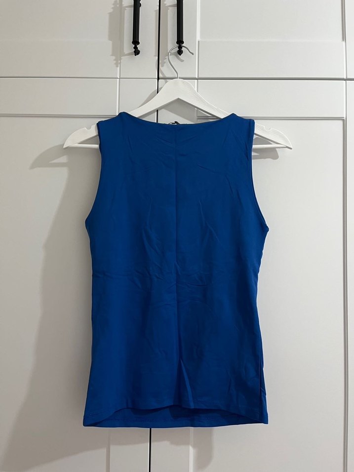 ZARA Lacivert Kolsuz Basic Atlet - Görsel 2