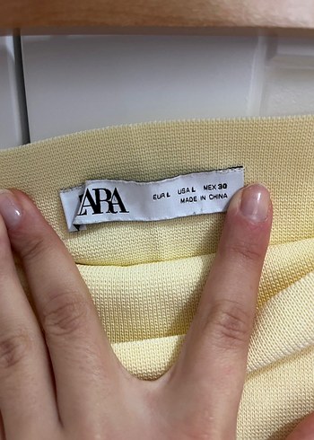 Sarı Keten Fırfırlı Bluz - Görsel 3