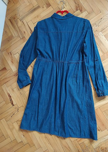 Lcw Kadın 36 Beden Hamile Midi Kot Elbise - Görsel 5