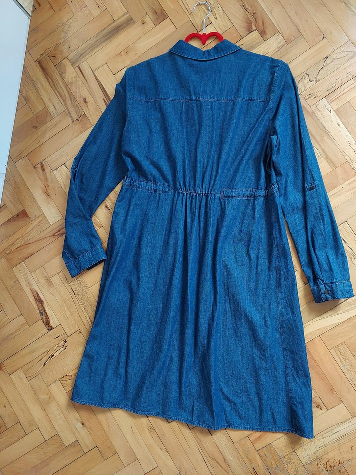 Lcw Kadın 36 Beden Hamile Midi Kot Elbise - Görsel 5