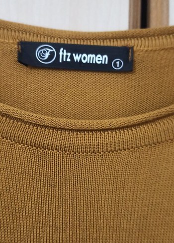 Sarı Triko Balıkçı Yaka Piliseli Uzun Elbise - Görsel 2