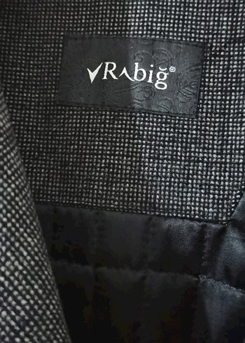 Rabiğ Düğmeli Gri Yün Erkek Kaban - Görsel 2