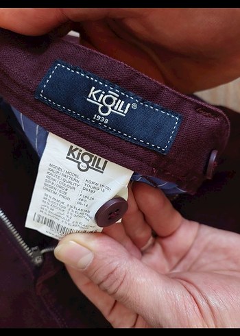 Kiğılı 48/6 Bordo Erkek Günlük Pantolon - Görsel 2