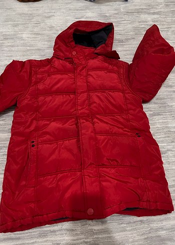 Kırmızı Kapüşonlu şişme
 Mont - Görsel 2