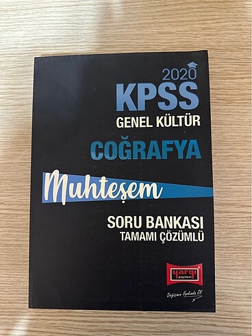 2020 KPSS COĞRAFYA ÇÖZÜMLÜ SORU BANKASI