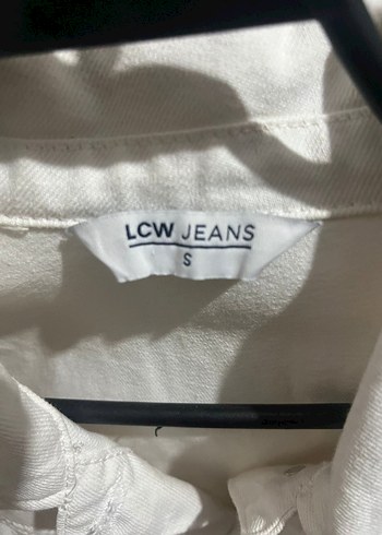 LC Waikiki Düğmeli Beyaz Kadın Denim Ceket