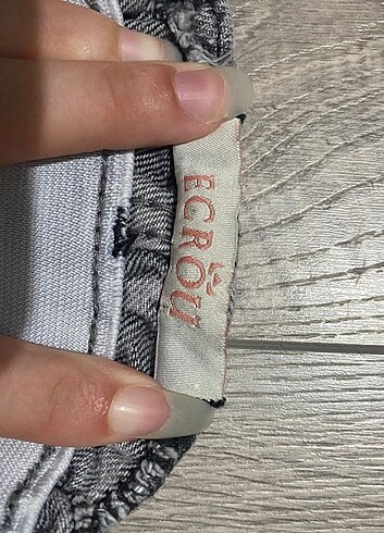 Diğer Gri kot short