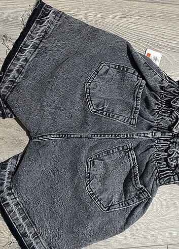 27 Beden Gri kot short