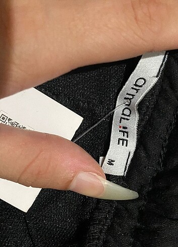 Diğer Siyah hafif çizgili short