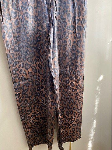 Diğer Leopar saten pantolon