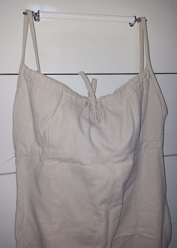 Zara Bej Kadın İp Askılı Günlük Elbise