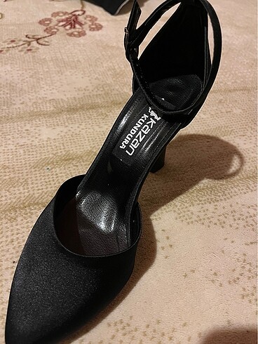Saten topuklu ayakkabı - Görsel 9
