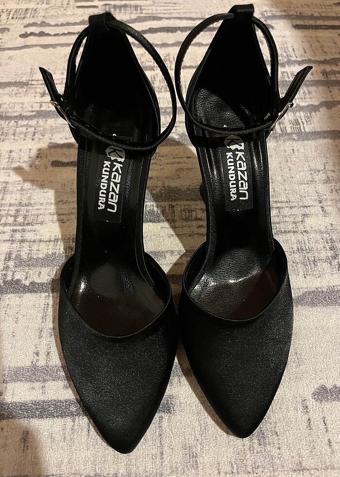 Saten topuklu ayakkabı - Görsel 4