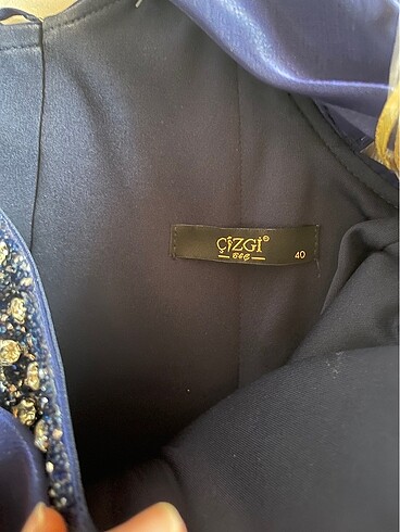 Lacivert abiye - Görsel 4