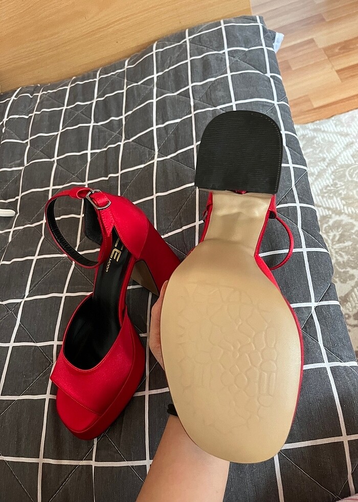 KINA TOPUKLU AYAKKABI - Görsel 5