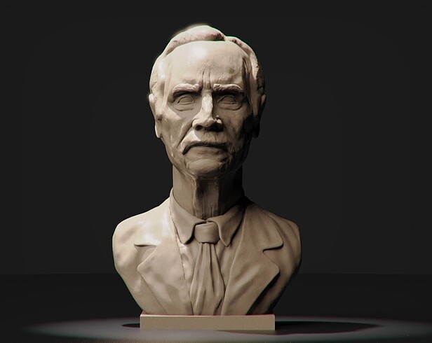 Old Cowboy 3D Büst