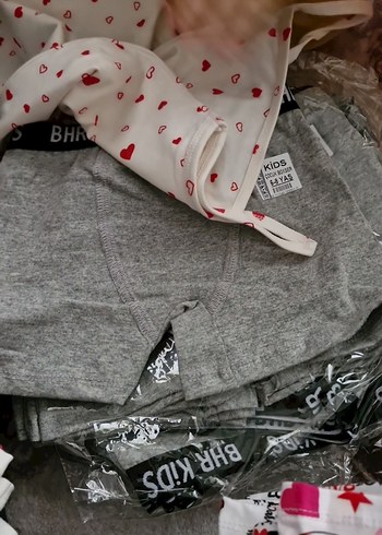 Gri Baskılı Çocuk İç Çamaşırı Takımı - Görsel 2