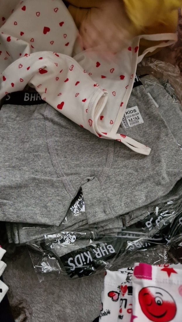 Gri Baskılı Çocuk İç Çamaşırı Takımı - Görsel 2